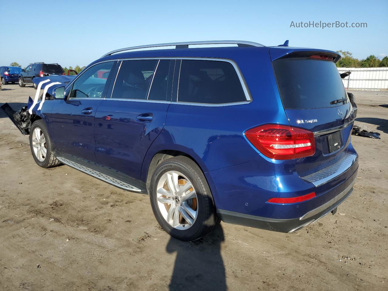 2019 Mercedes-benz Gls 450 4matic Blue vin: 4JGDF6EEXKB235029