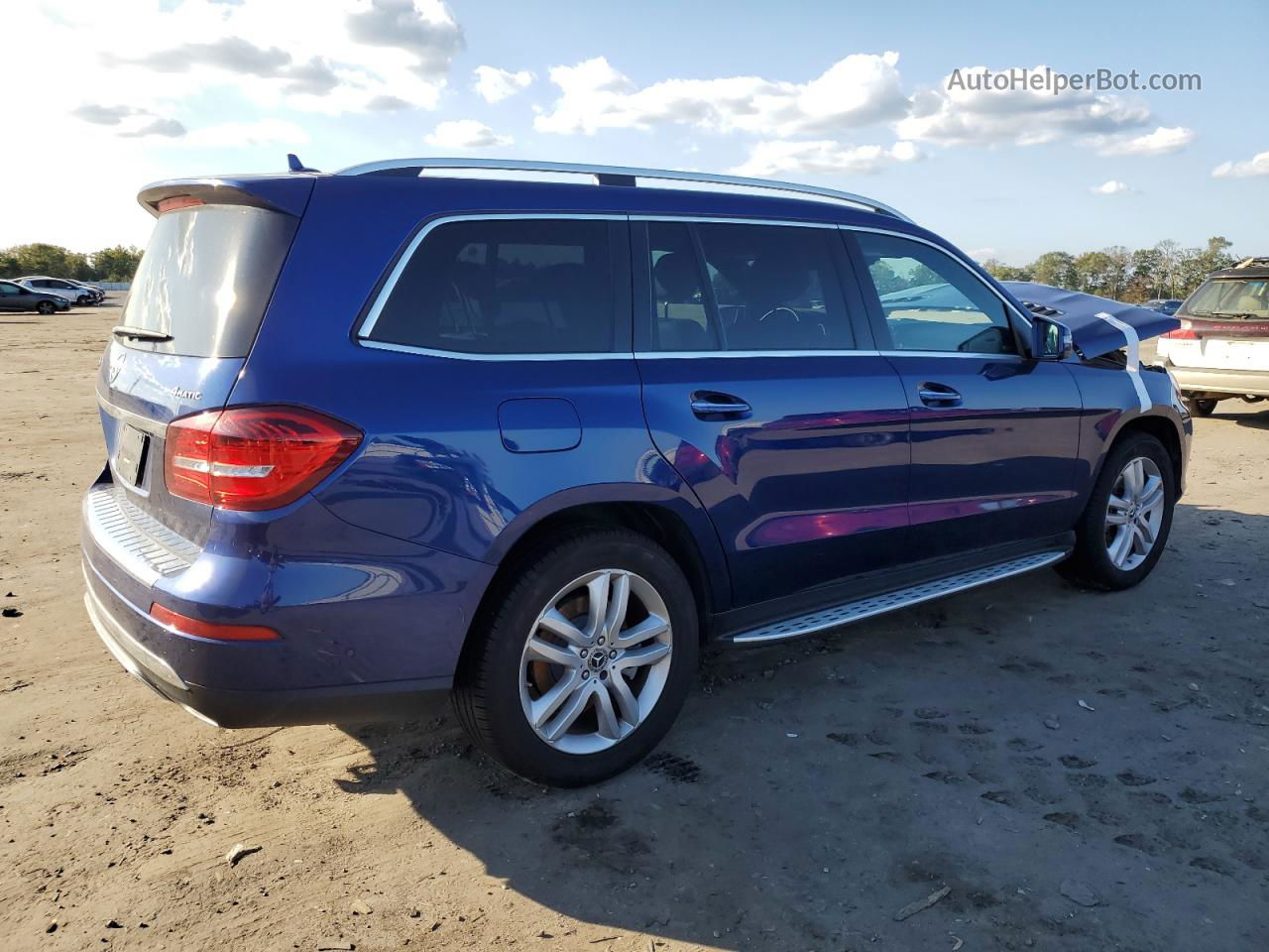 2019 Mercedes-benz Gls 450 4matic Синий vin: 4JGDF6EEXKB235029