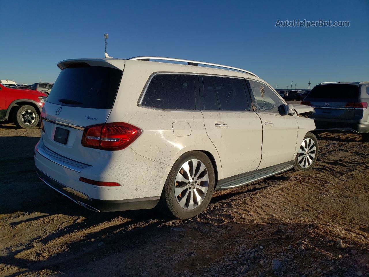 2019 Mercedes-benz Gls 450 4matic Белый vin: 4JGDF6EEXKB237525