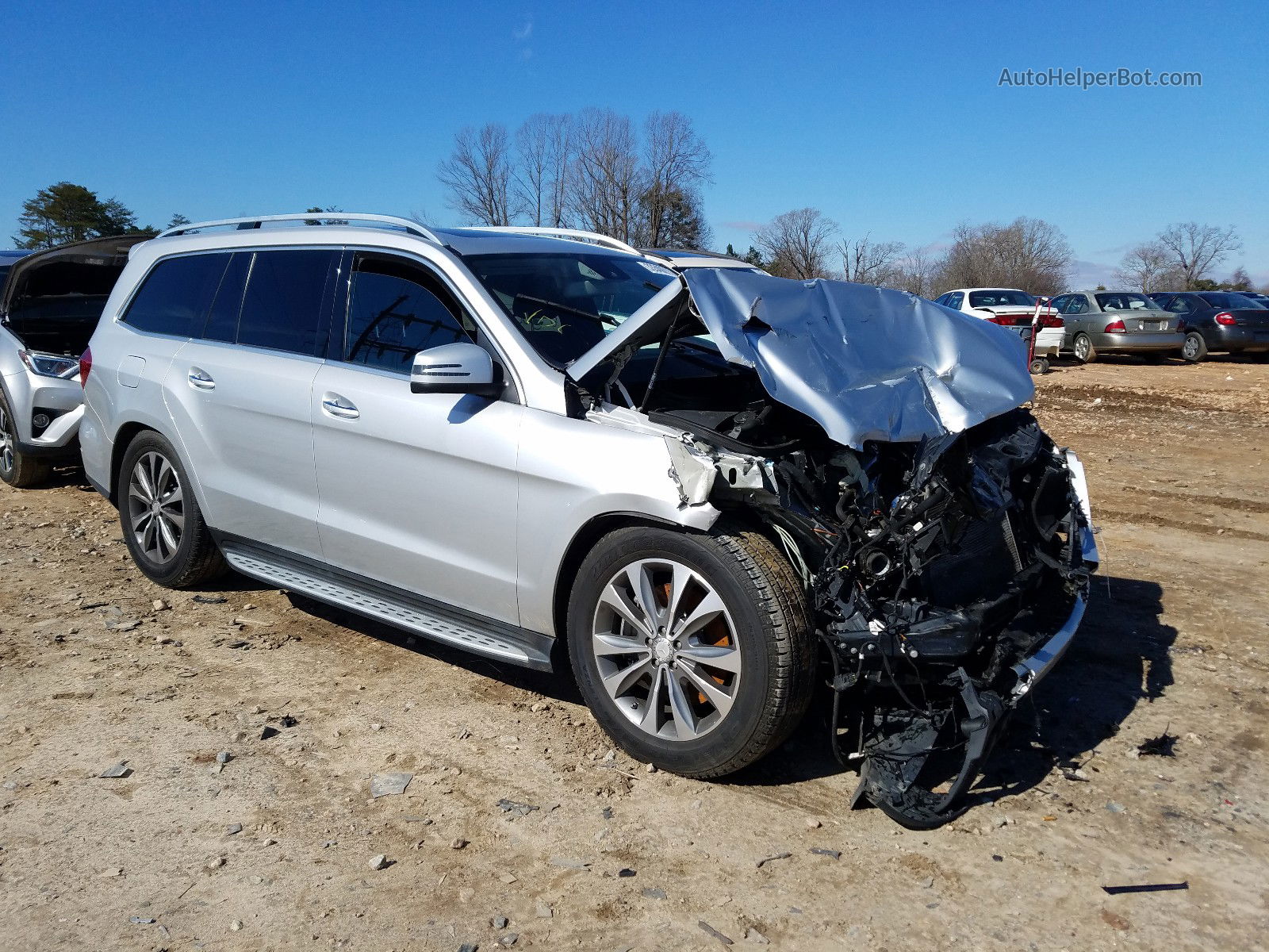 2013 Mercedes-benz Gl 450 4matic Silver vin: 4JGDF7CE1DA229413