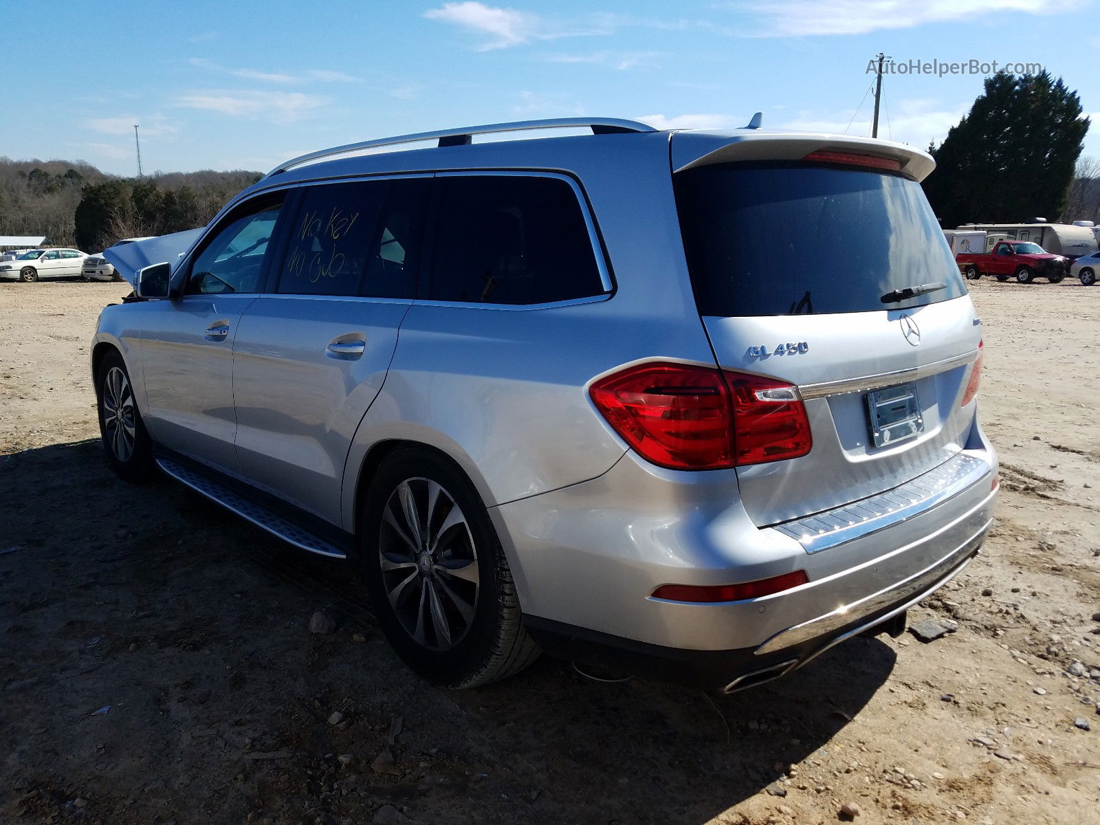 2013 Mercedes-benz Gl 450 4matic Silver vin: 4JGDF7CE1DA229413