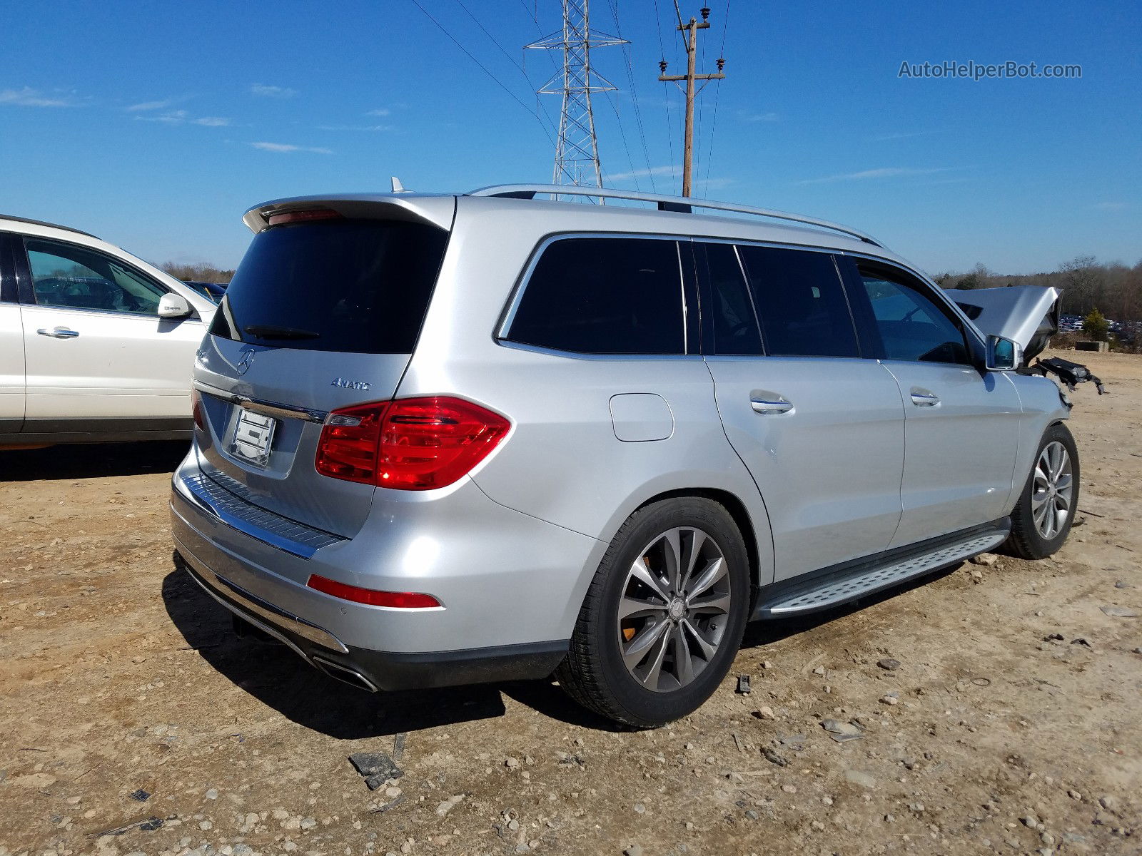 2013 Mercedes-benz Gl 450 4matic Silver vin: 4JGDF7CE1DA229413