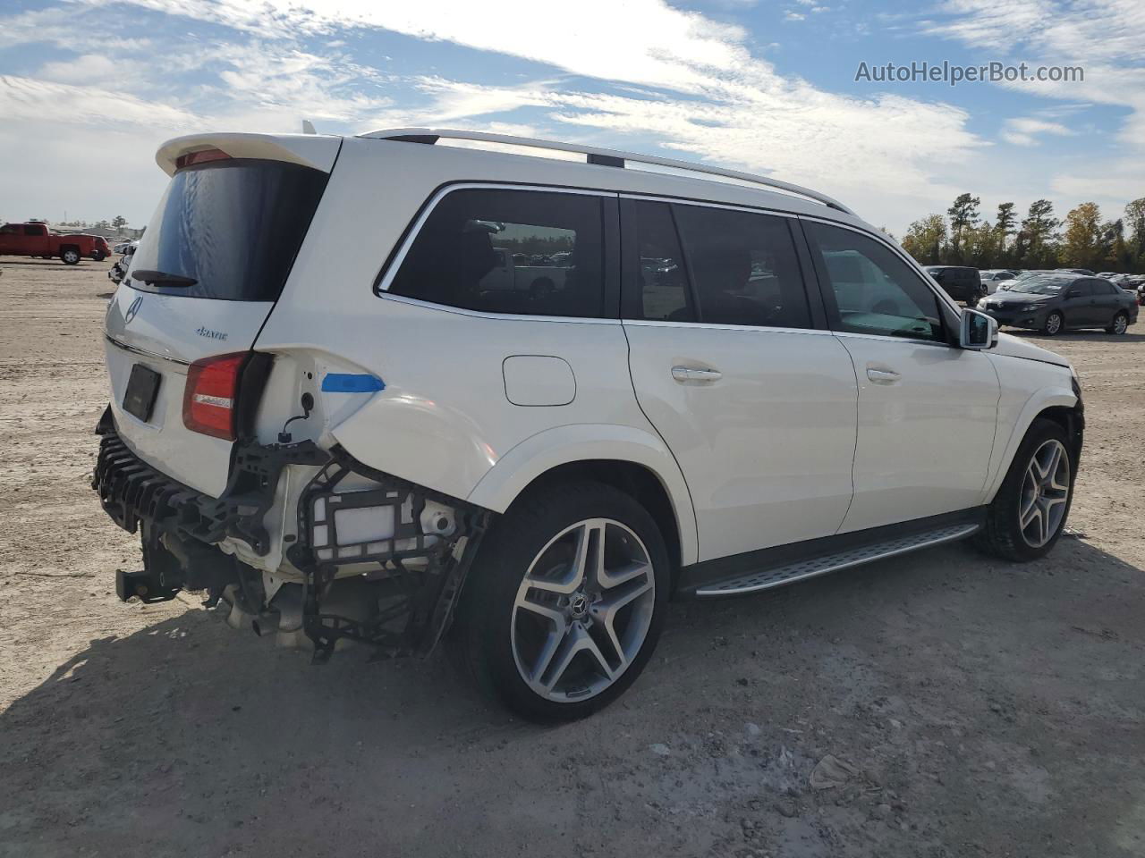 2019 Mercedes-benz Gls 550 4matic Белый vin: 4JGDF7DE5KB227962