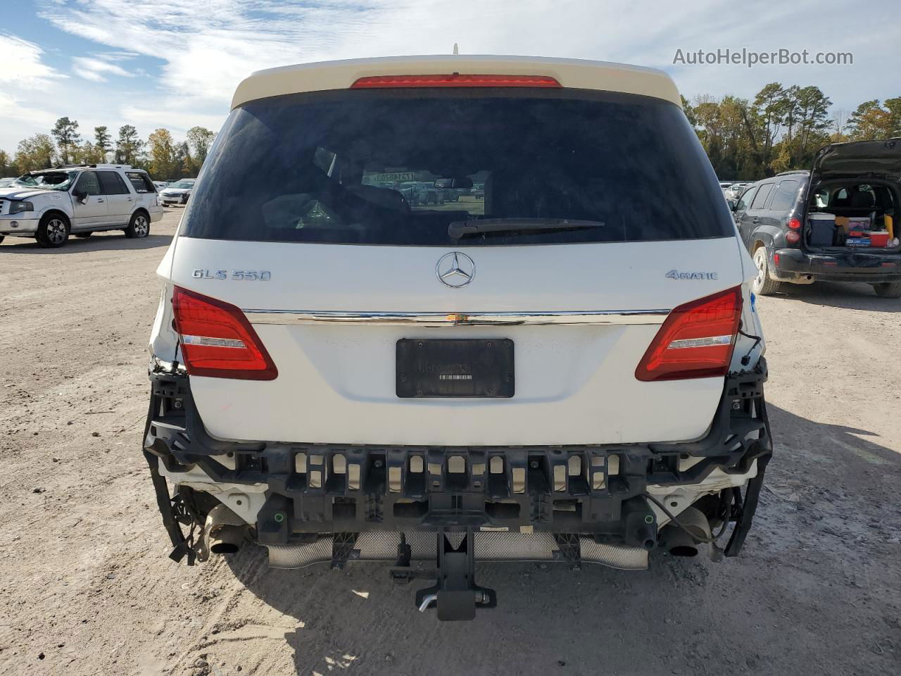 2019 Mercedes-benz Gls 550 4matic Белый vin: 4JGDF7DE5KB227962