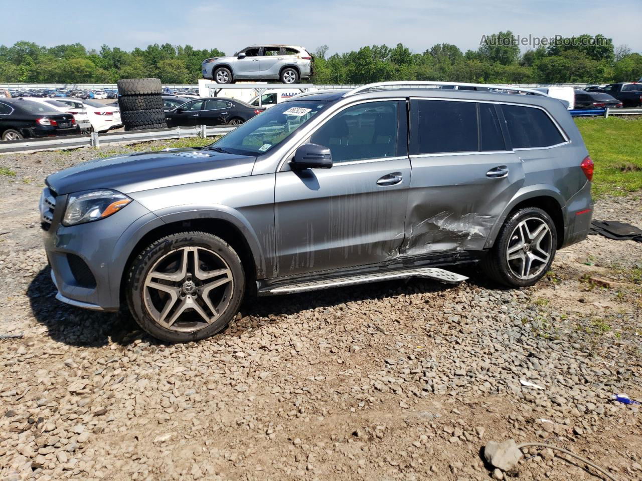 2019 Mercedes-benz Gls 550 4matic Gray vin: 4JGDF7DE9KB189474