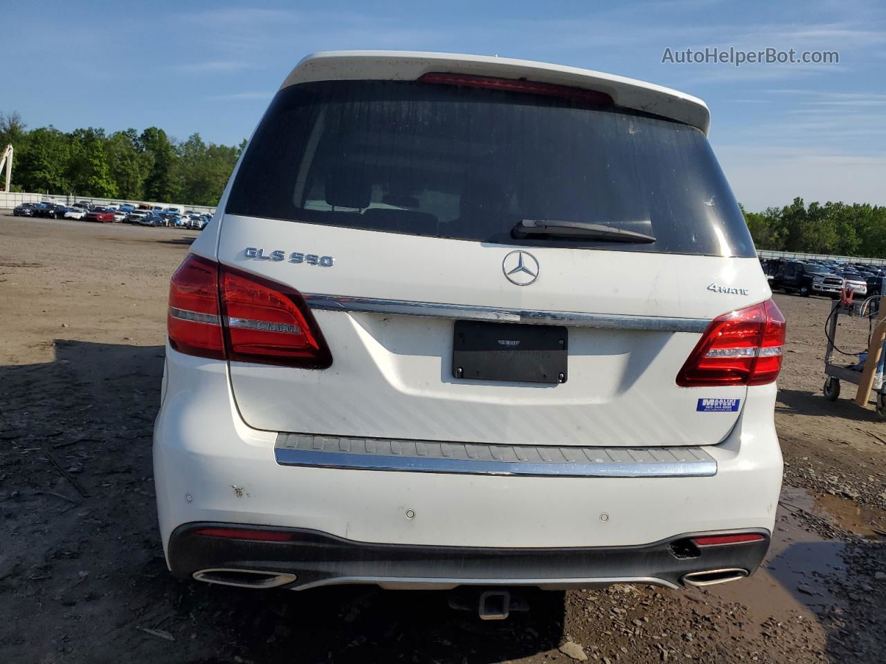 2019 Mercedes-benz Gls 550 4matic White vin: 4JGDF7DE9KB211859