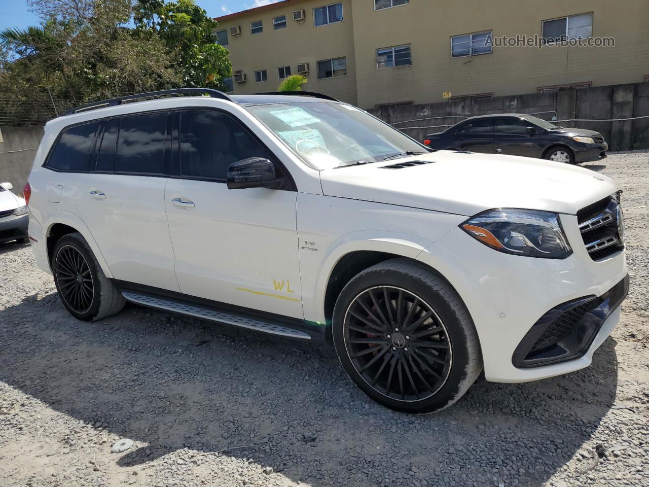 2019 Mercedes-benz Gls 63 Amg 4matic Белый vin: 4JGDF7FE2KB233702