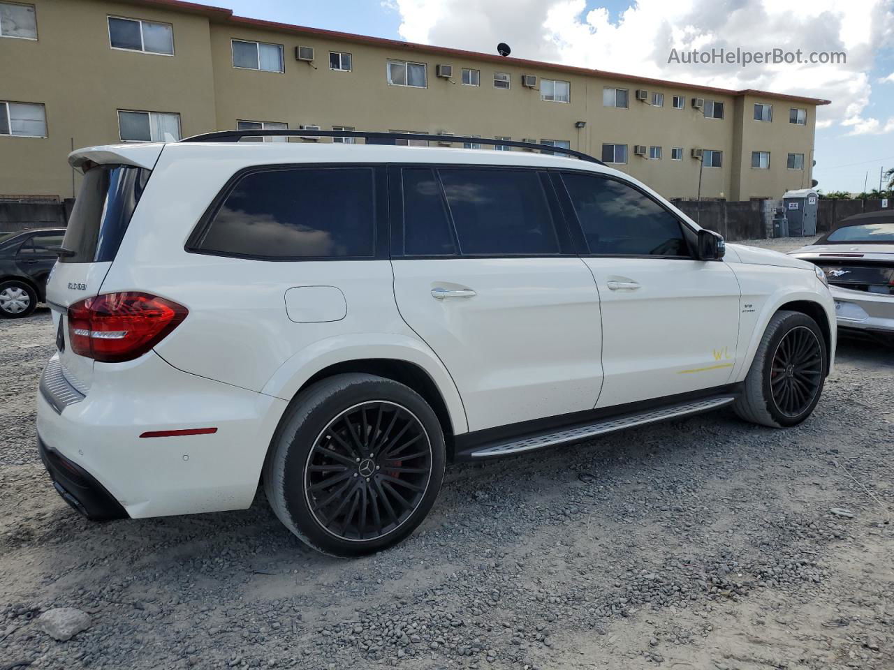 2019 Mercedes-benz Gls 63 Amg 4matic White vin: 4JGDF7FE2KB233702