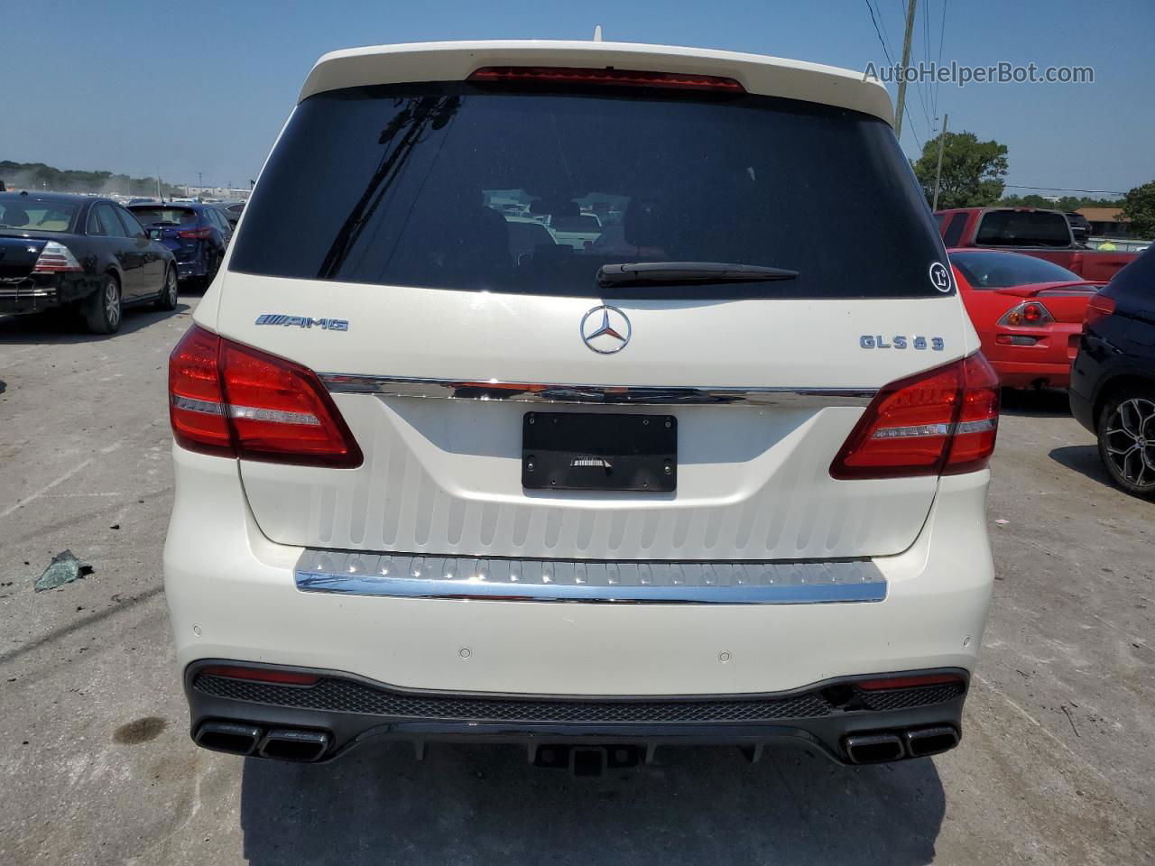 2019 Mercedes-benz Gls 63 Amg 4matic White vin: 4JGDF7FE6KB214814