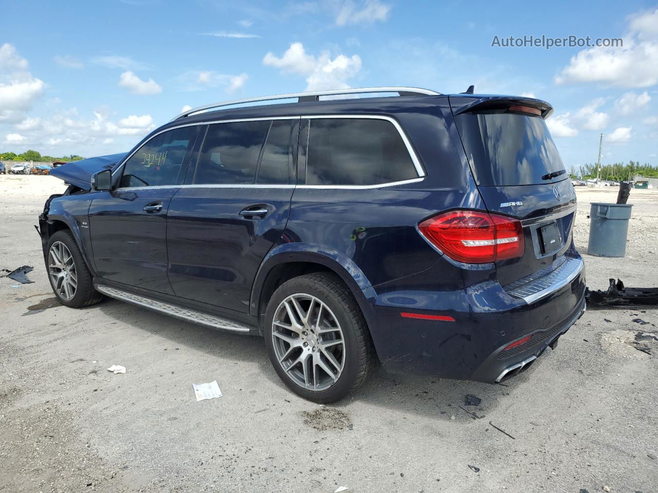 2019 Mercedes-benz Gls 63 Amg 4matic Синий vin: 4JGDF7FEXKB211494