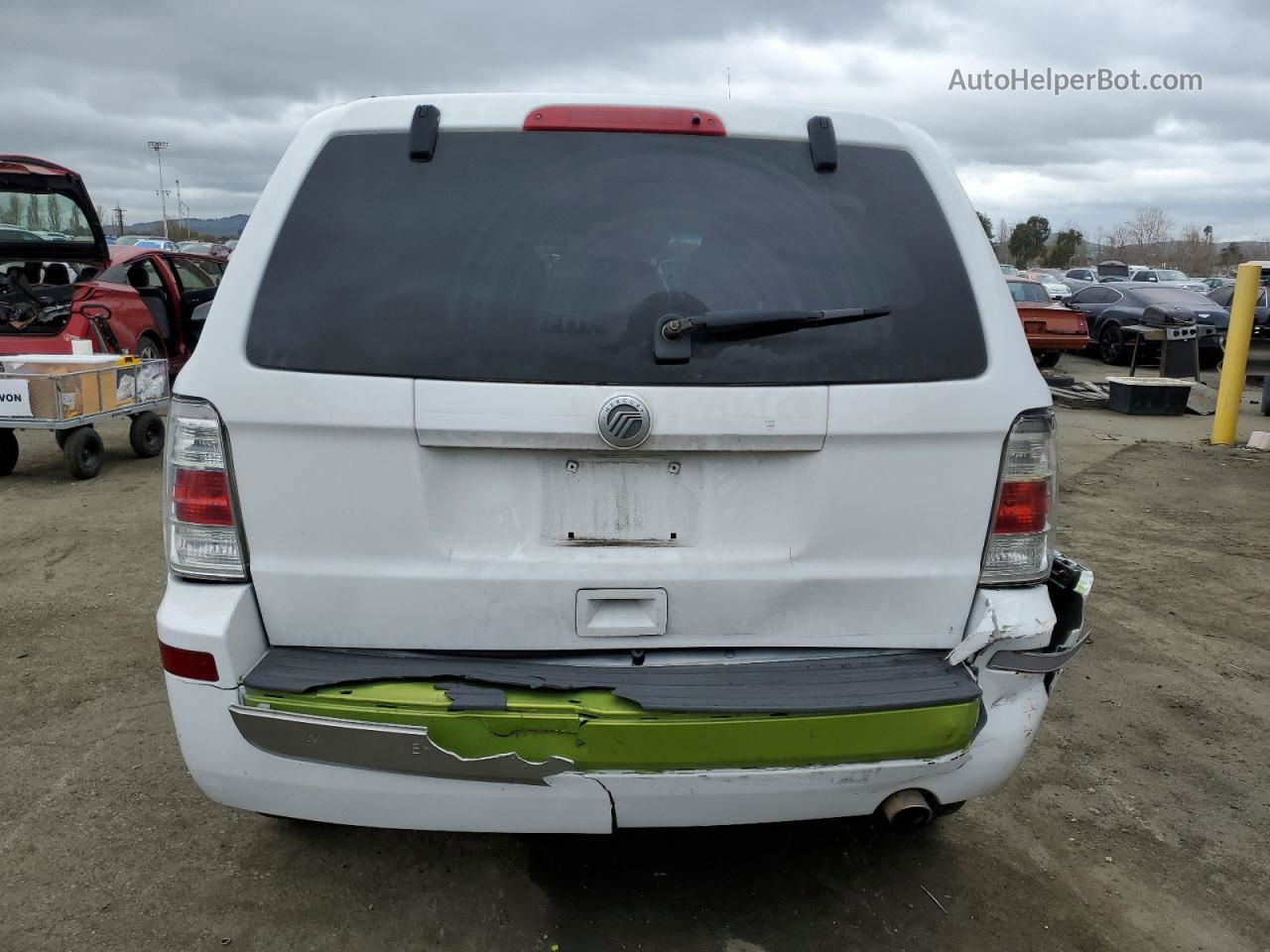 2011 Mercury Mariner Hybrid White vin: 4M2CN2K37BKJ00017