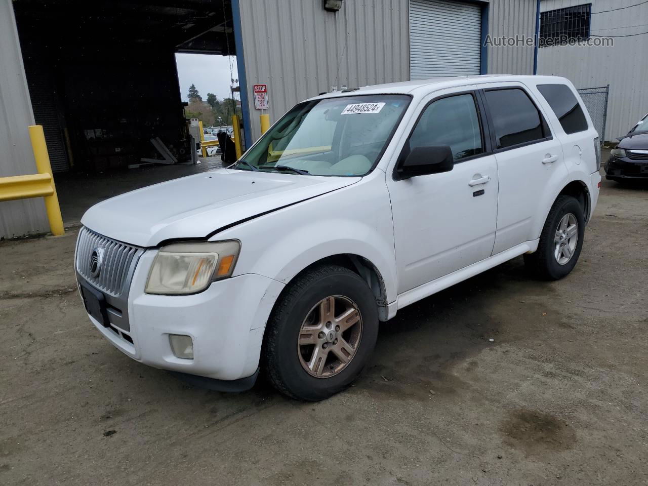 2011 Mercury Mariner Hybrid White vin: 4M2CN2K37BKJ00017