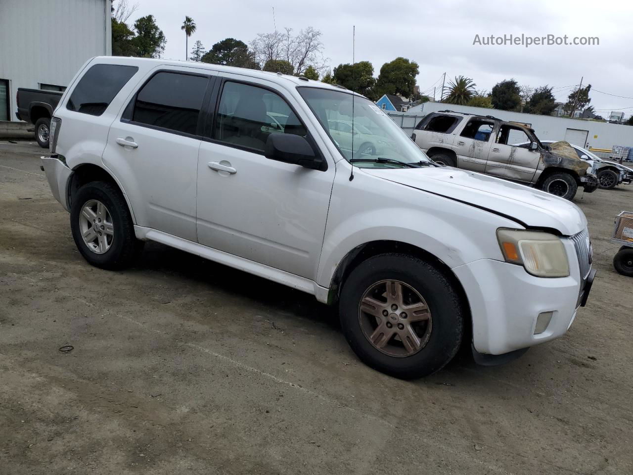 2011 Mercury Mariner Hybrid White vin: 4M2CN2K37BKJ00017