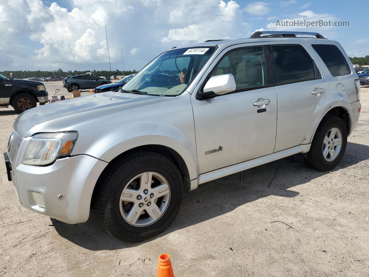 2010 Mercury Mariner Hybrid Silver vin: 4M2CN2K3XAKJ15867