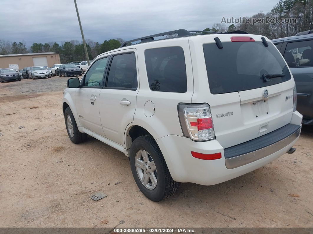 2010 Mercury Mariner Hybrid   White vin: 4M2CN3K32AKJ05033