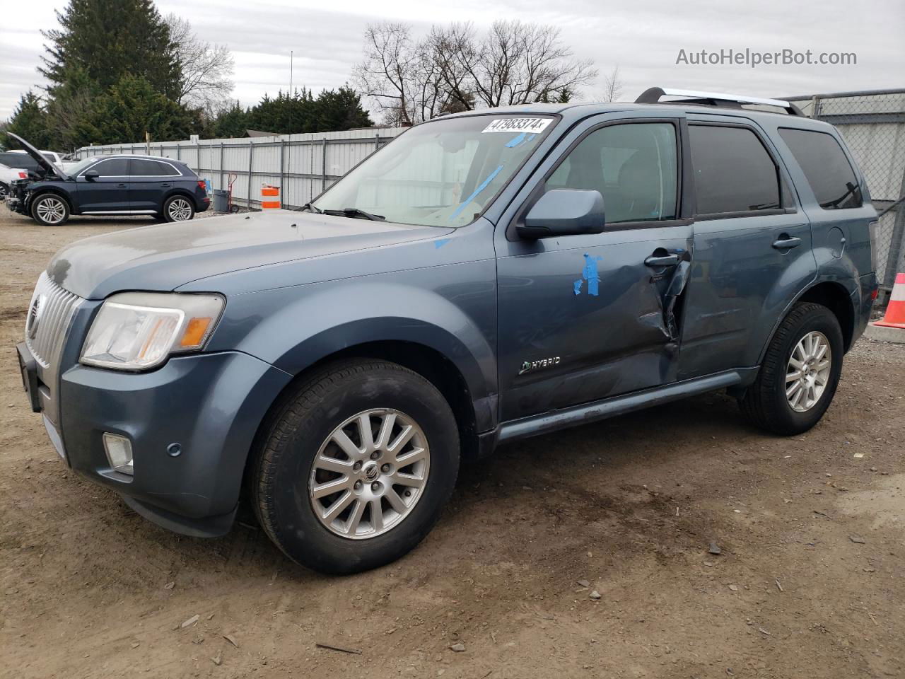 2010 Mercury Mariner Hybrid Blue vin: 4M2CN3K37AKJ14861