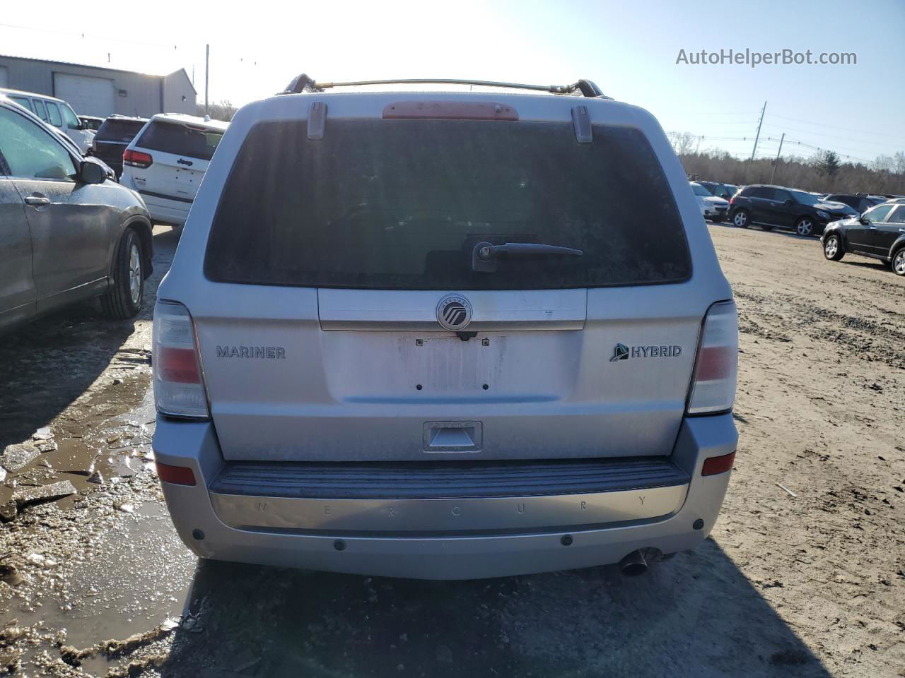 2010 Mercury Mariner Hybrid Silver vin: 4M2CN3K38AKJ08213