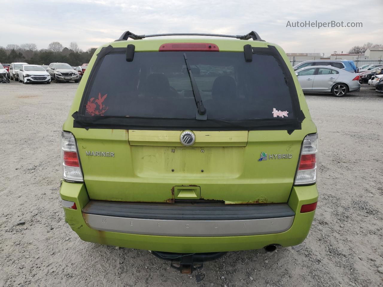 2011 Mercury Mariner Hybrid Зеленый vin: 4M2CN3K38BKJ03532