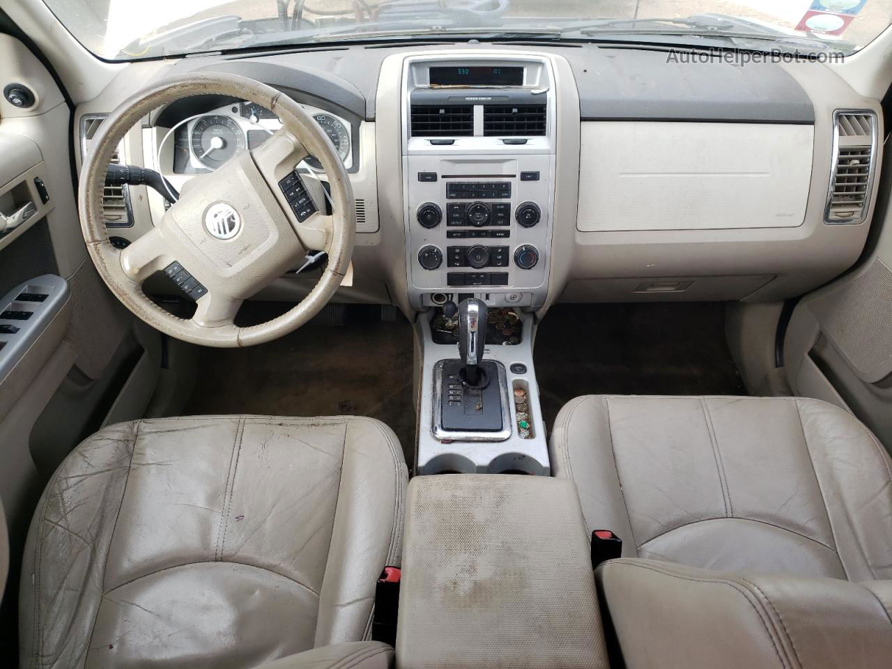 2010 Mercury Mariner  White vin: 4M2CN8B72AKJ16498