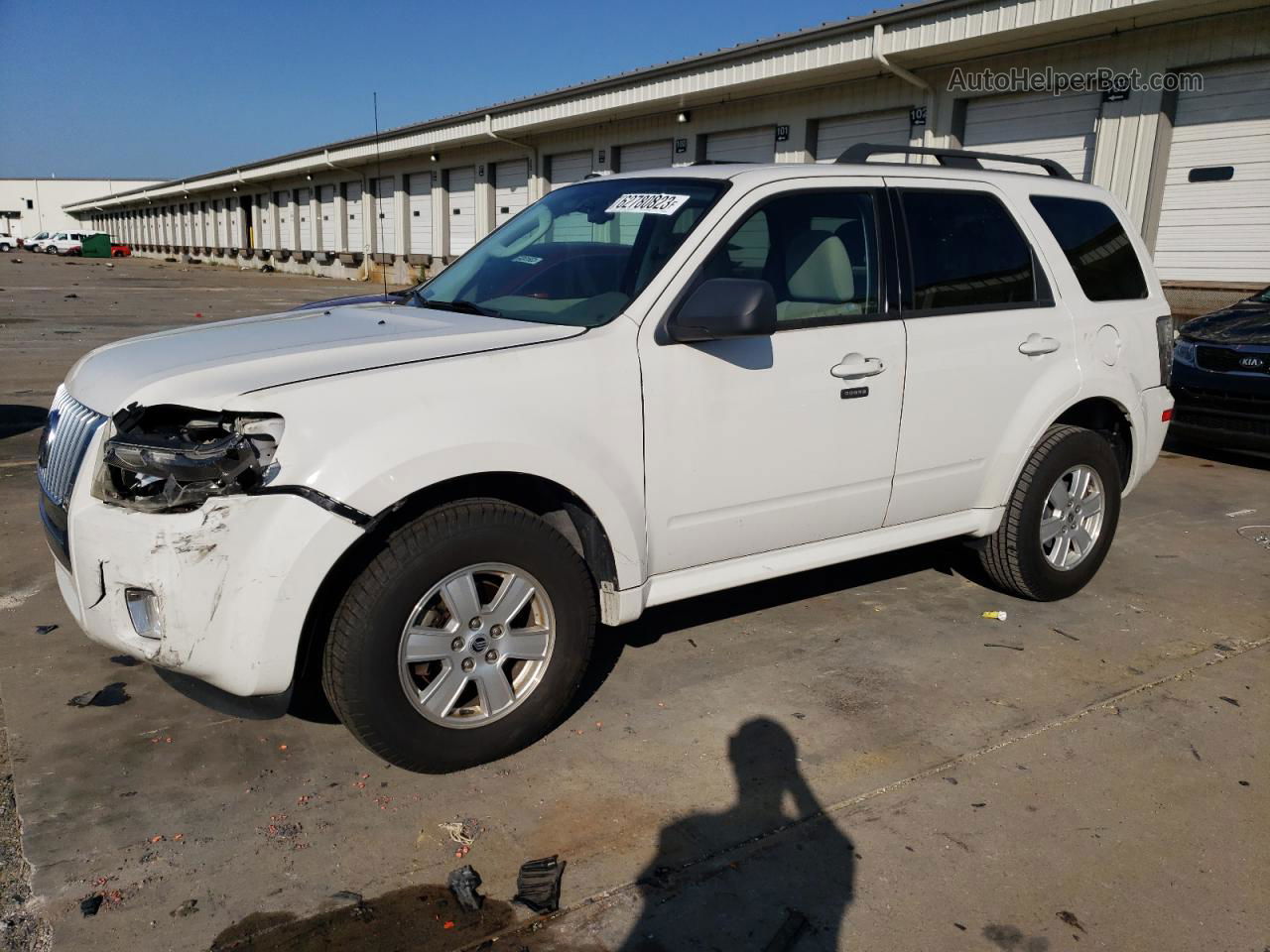 2010 Mercury Mariner  Белый vin: 4M2CN8B72AKJ17313