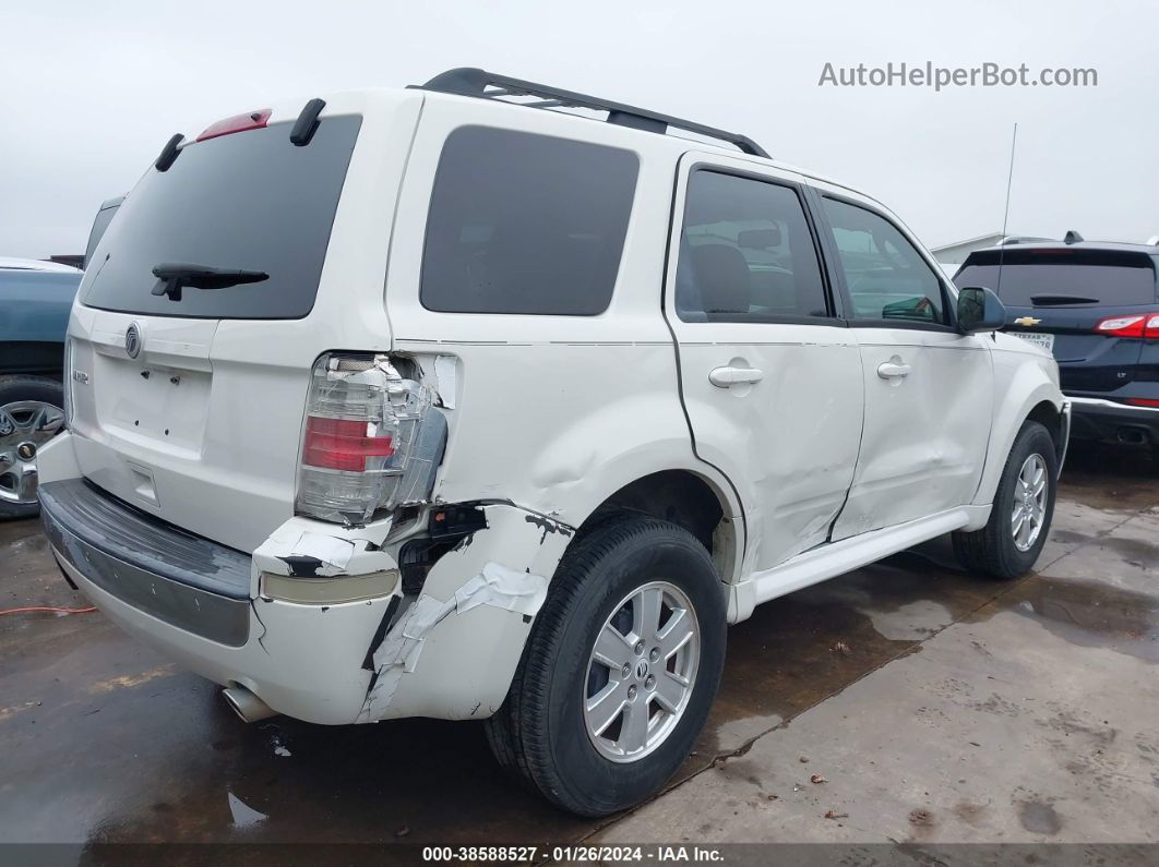 2010 Mercury Mariner   White vin: 4M2CN8B73AKJ05557