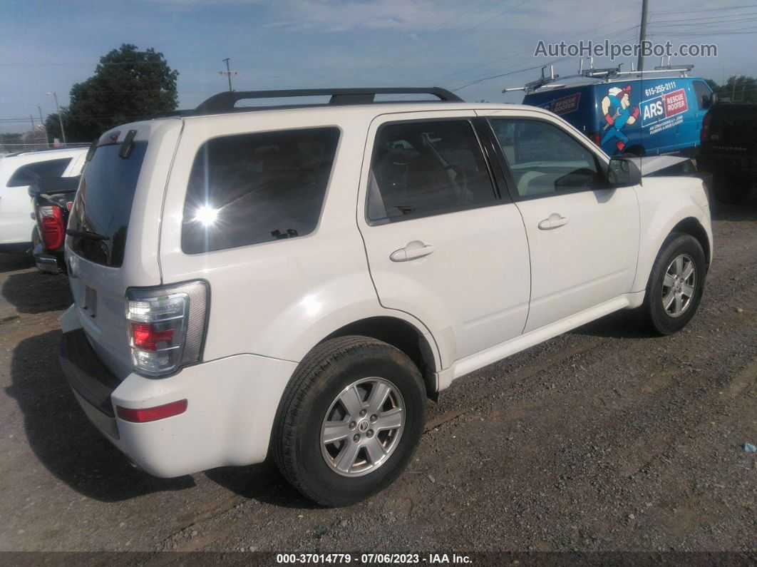 2011 Mercury Mariner   White vin: 4M2CN8B74BKJ01728