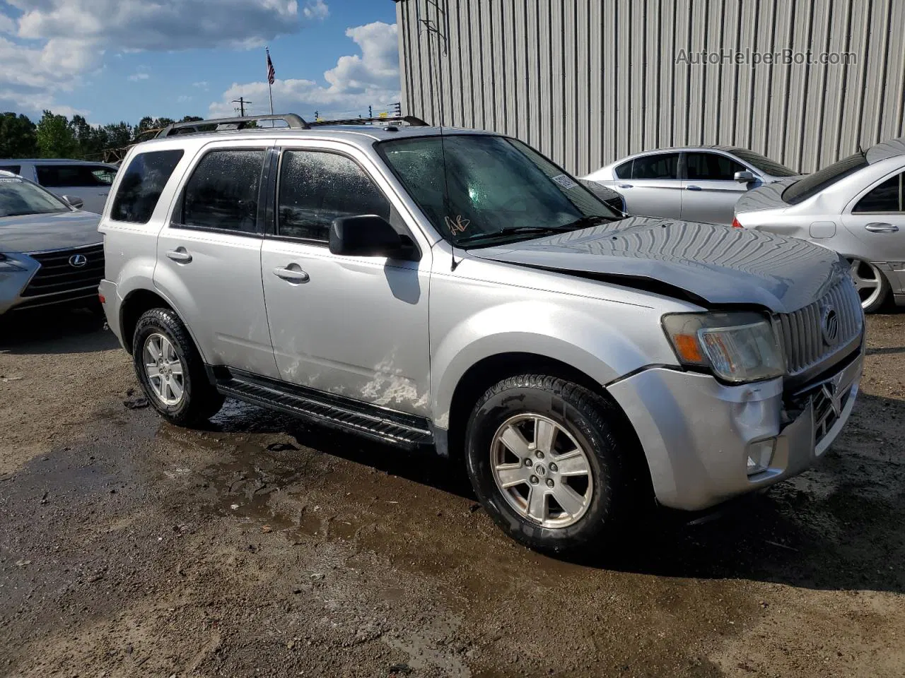 2010 Mercury Mariner  Silver vin: 4M2CN8B77AKJ21714