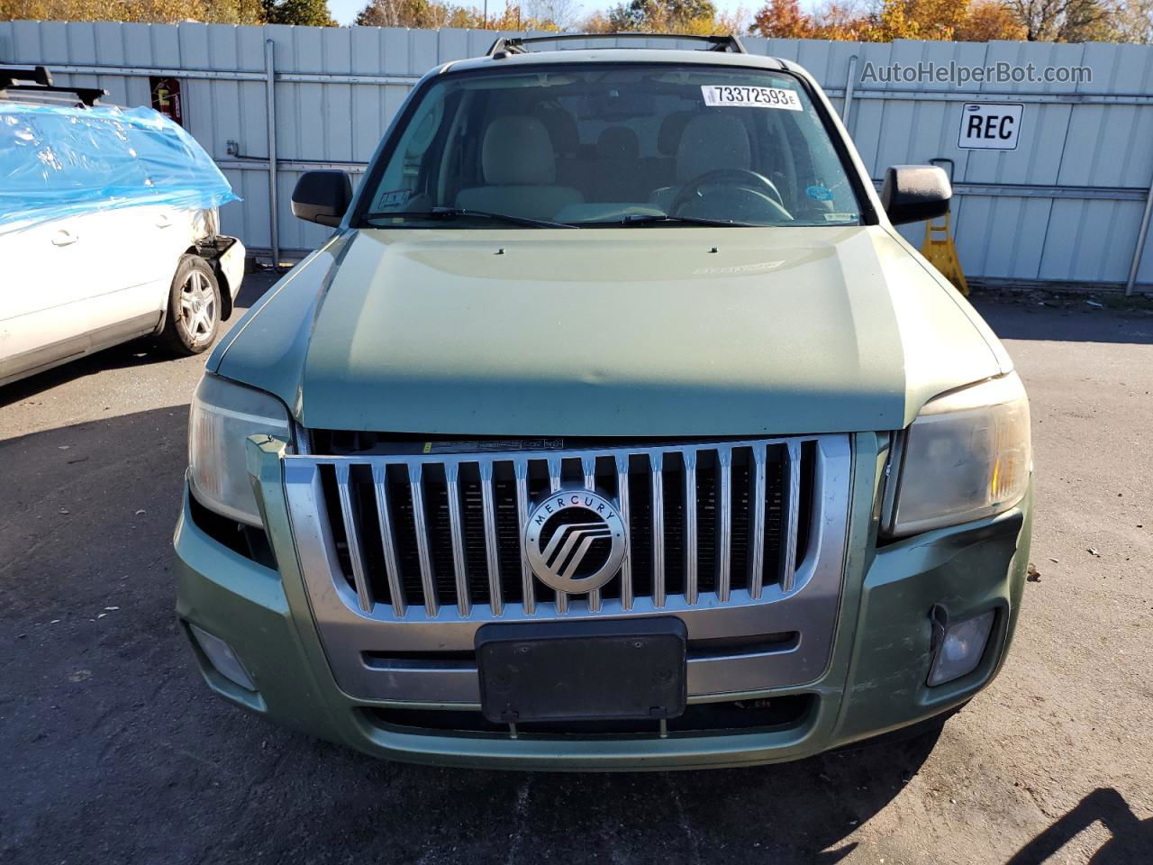 2010 Mercury Mariner  Зеленый vin: 4M2CN8B79AKJ19348