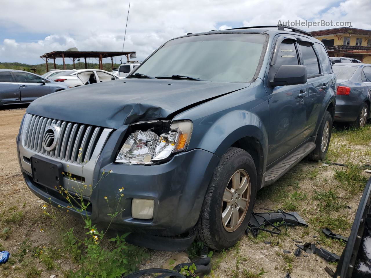 2010 Mercury Mariner  Blue vin: 4M2CN8B79AKJ28695