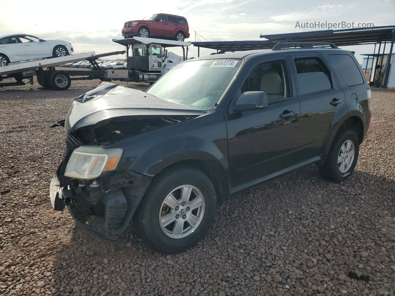 2010 Mercury Mariner  Black vin: 4M2CN8B7XAKJ01215