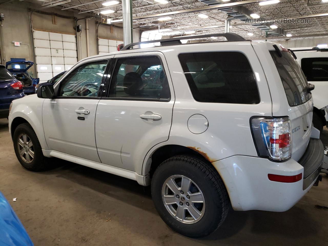 2010 Mercury Mariner  White vin: 4M2CN8BG4AKJ19872