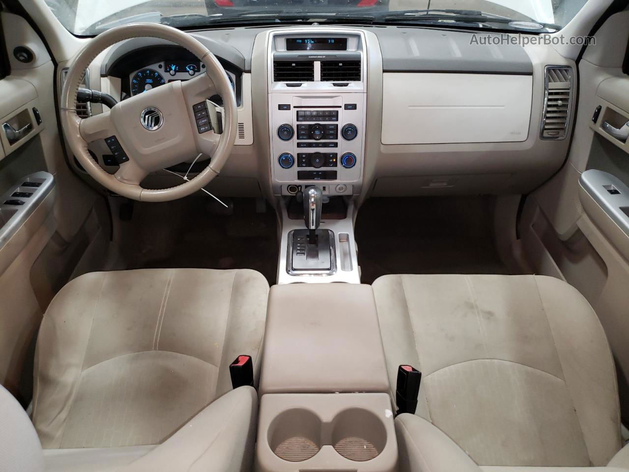 2010 Mercury Mariner  White vin: 4M2CN8BG4AKJ19872