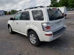 2010 Mercury Mariner  White vin: 4M2CN8BG8AKJ07045