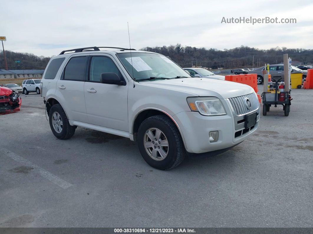 2011 Mercury Mariner   White vin: 4M2CN8BG8BKJ01988