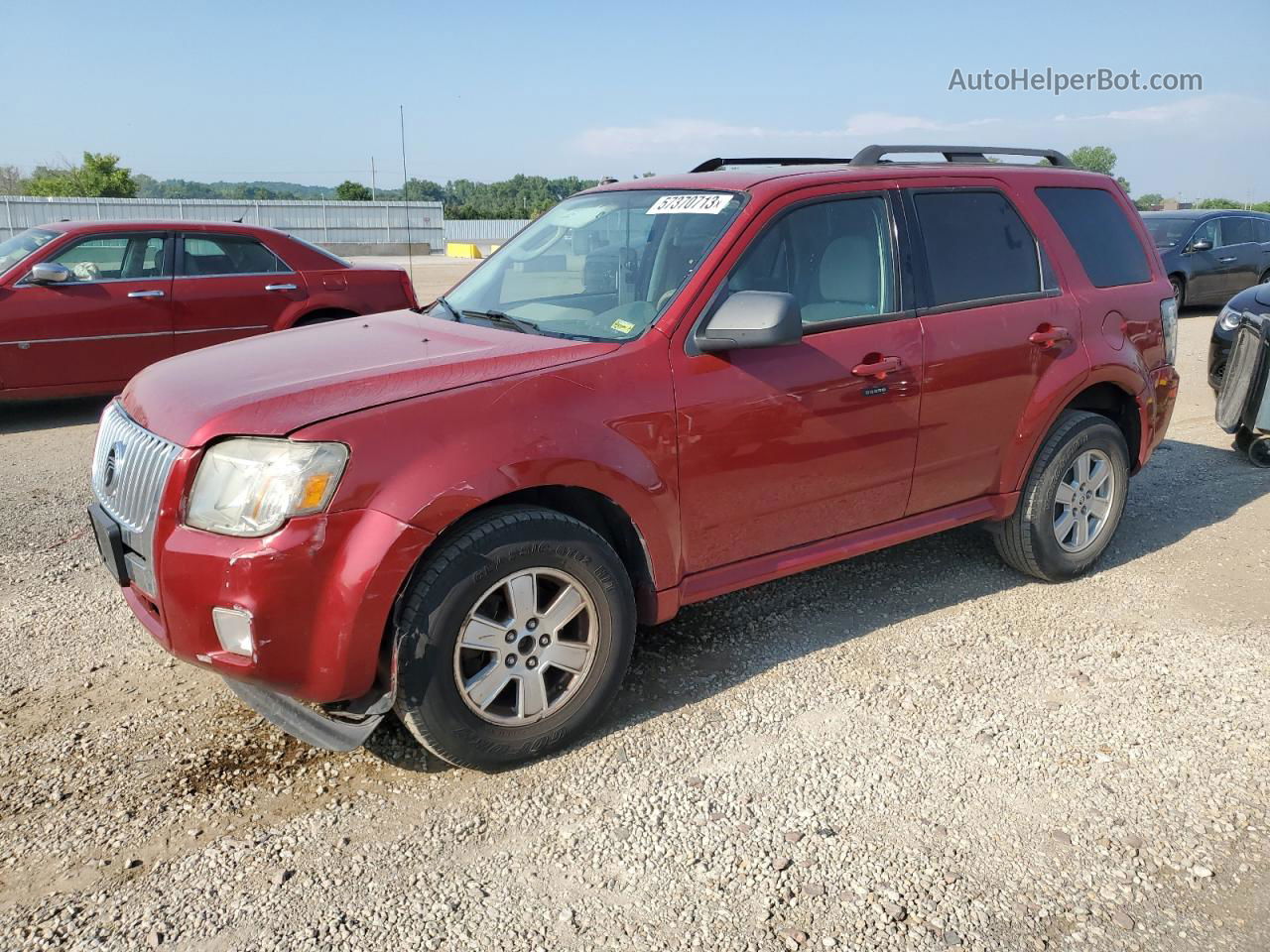 2010 Mercury Mariner  Maroon vin: 4M2CN8BGXAKJ03921