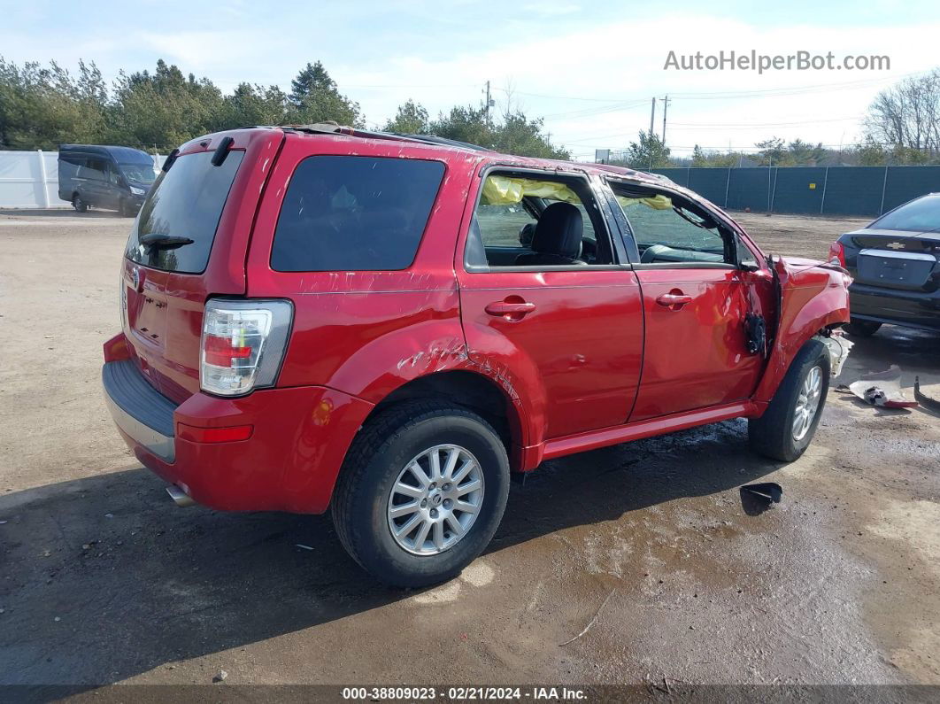 2010 Mercury Mariner Premier Red vin: 4M2CN8H70AKJ03482