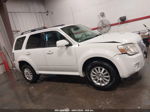 2010 Mercury Mariner Premier White vin: 4M2CN8H72AKJ11437