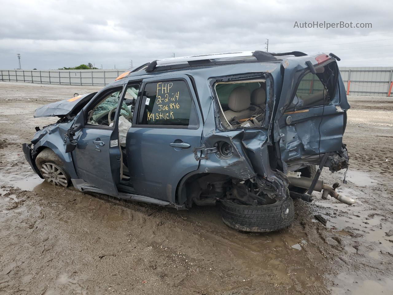 2011 Mercury Mariner Premier Blue vin: 4M2CN8H73BKJ06846