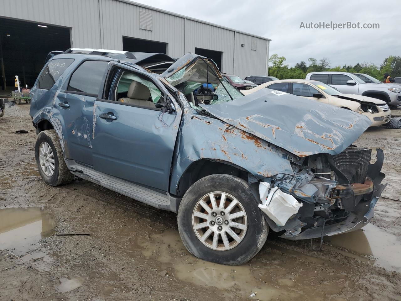 2011 Mercury Mariner Premier Blue vin: 4M2CN8H73BKJ06846