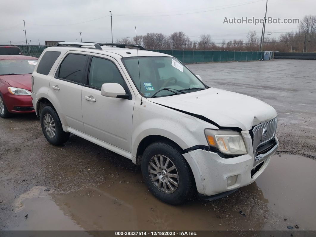 2010 Mercury Mariner Premier White vin: 4M2CN8H75AKJ03428