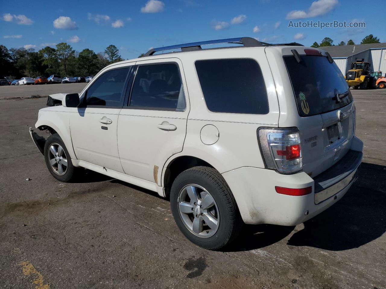 2010 Mercury Mariner Premier White vin: 4M2CN8H75AKJ10105