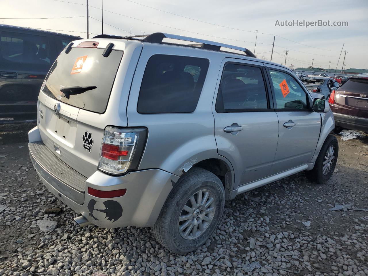 2010 Mercury Mariner Premier Gray vin: 4M2CN8H76AKJ04443