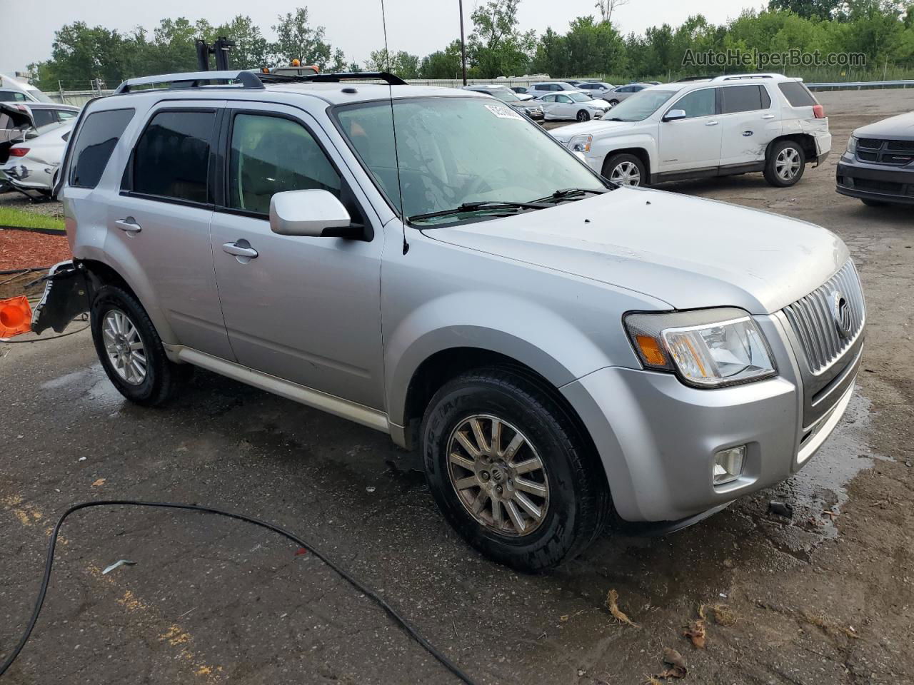 2010 Mercury Mariner Premier Silver vin: 4M2CN8H77AKJ10218