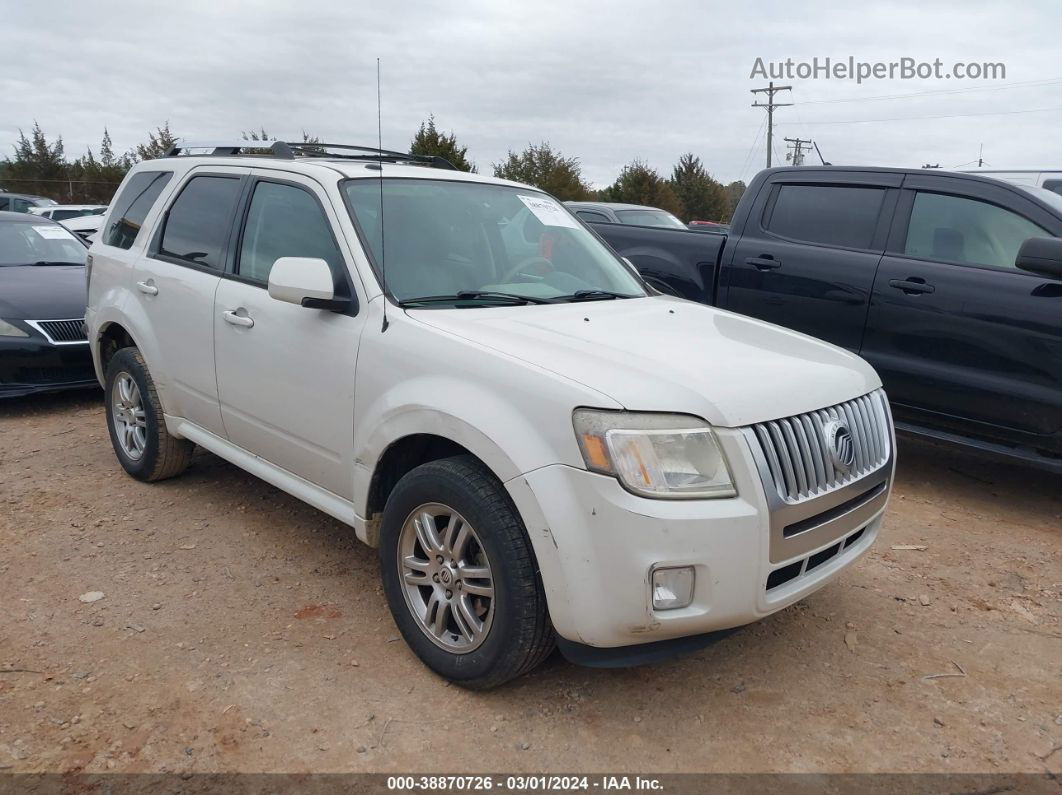 2010 Mercury Mariner Premier White vin: 4M2CN8H77AKJ21140