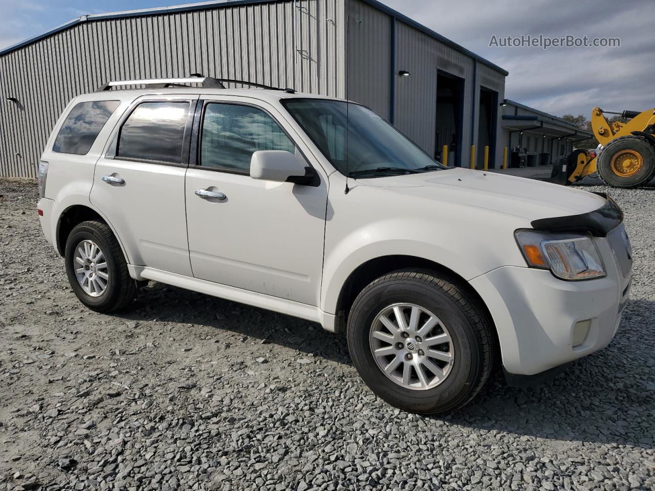 2010 Mercury Mariner Premier White vin: 4M2CN8H79AKJ25450