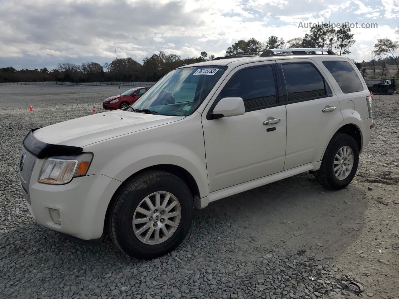 2010 Mercury Mariner Premier White vin: 4M2CN8H79AKJ25450