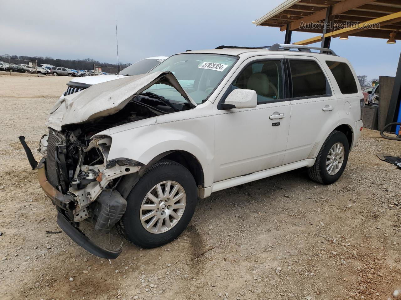 2010 Mercury Mariner Premier White vin: 4M2CN8H7XAKJ22038