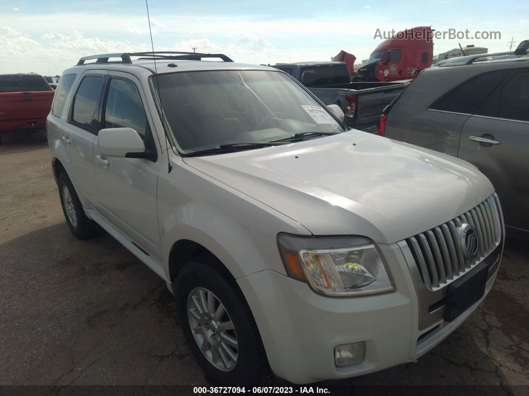 2011 Mercury Mariner Premier White vin: 4M2CN8HG0BKJ07324