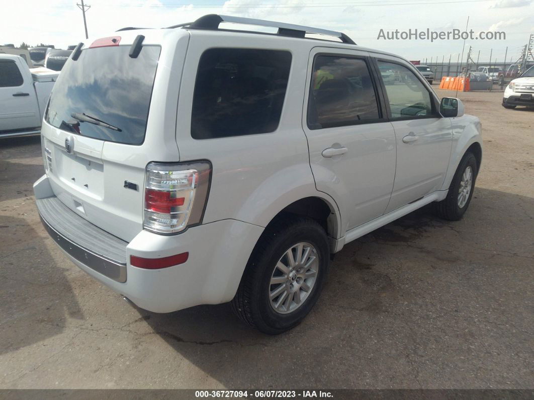 2011 Mercury Mariner Premier White vin: 4M2CN8HG0BKJ07324