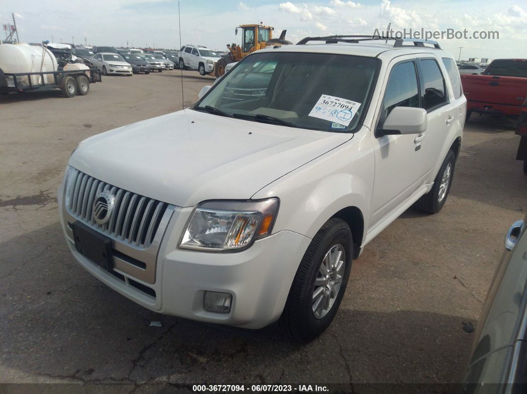 2011 Mercury Mariner Premier White vin: 4M2CN8HG0BKJ07324